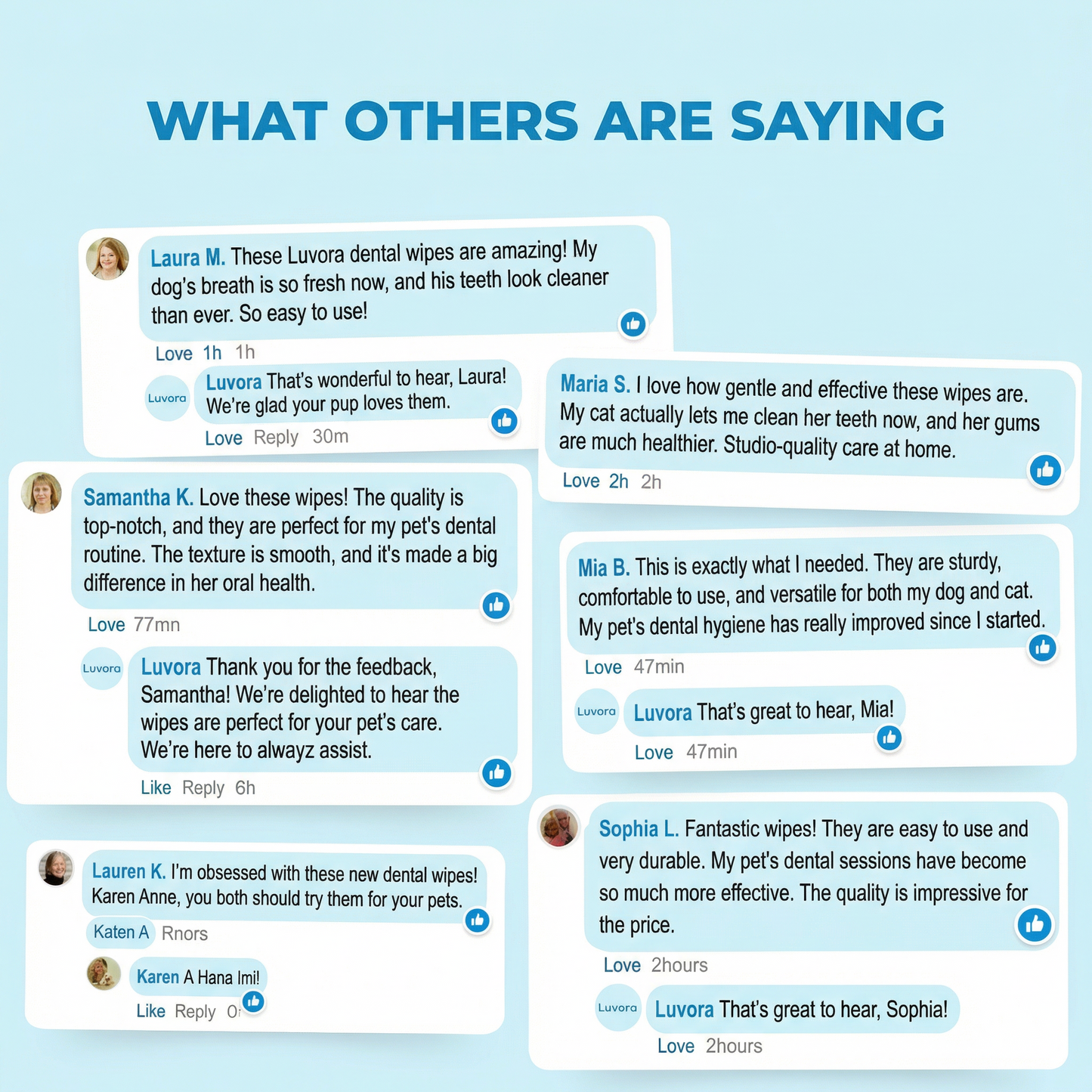 Luvora Plaque & Tartar Dental Wipes For Pets