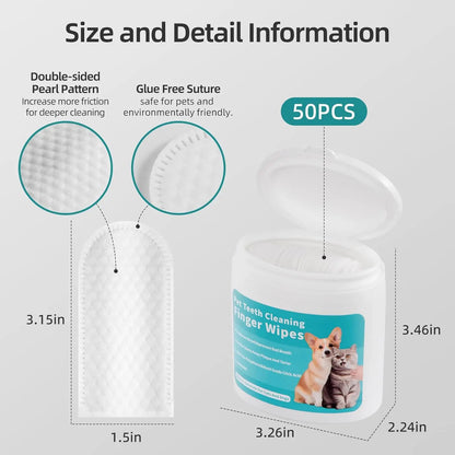 Luvora Plaque & Tartar Dental Wipes For Pets