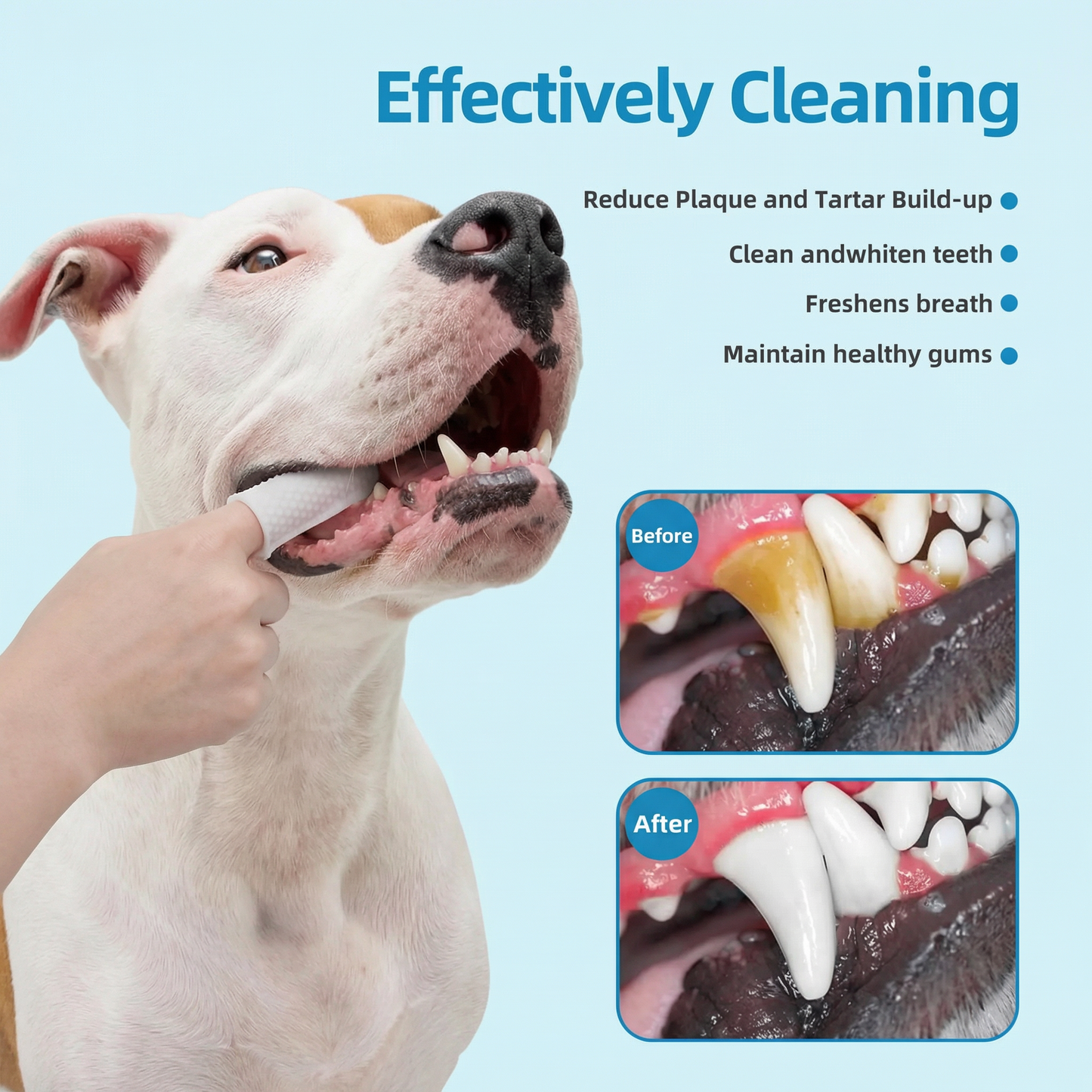 Luvora Plaque & Tartar Dental Wipes For Pets